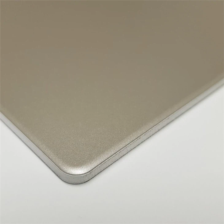 4mm Metallic Champagne Gold Color Acm Panel