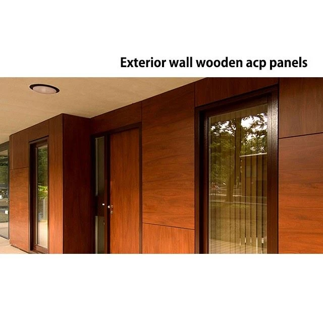 4mm Wooden Color PVDF Coatting Aluminum Composite Panel Sheets
