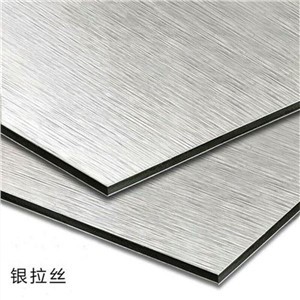 Silver Gray Acp/ Shiplap Cladding Composite / Acp Acm